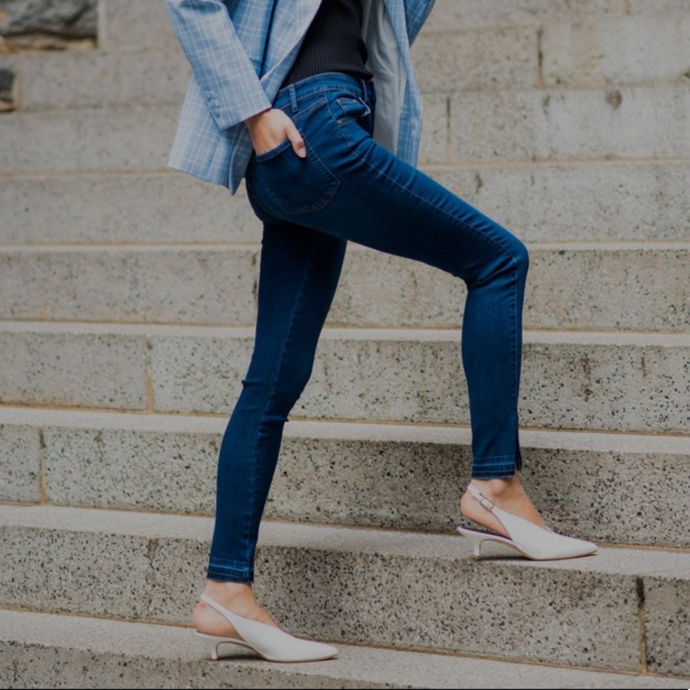TRACTR JEANS ULTRA HIGH RISE ANKLE CROP SKINNY
